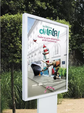 Planimètre d'affichage non lumineux LACROIX - City - Modulable et économique, avec caisson et cadre en aluminium_0