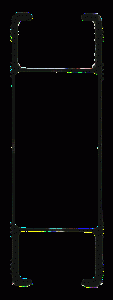 Poutrelle alu 68/200 - Dimensions 6,8 x 20 cm - Poids 6,5 kg/ml - Moment de flexion 1425 daN.m - Tranchant admissible 5000 daN_0