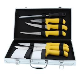 Pradel Excellence Mallette 6 Couteaux + 1 fusil - AUTHENTIQUE - - 3158079931606_0