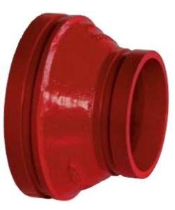 Réduction concentrique rainurée rouge UL FM VdS - Transport de fluide jusqu'à 134°C - Réf. : 240_0