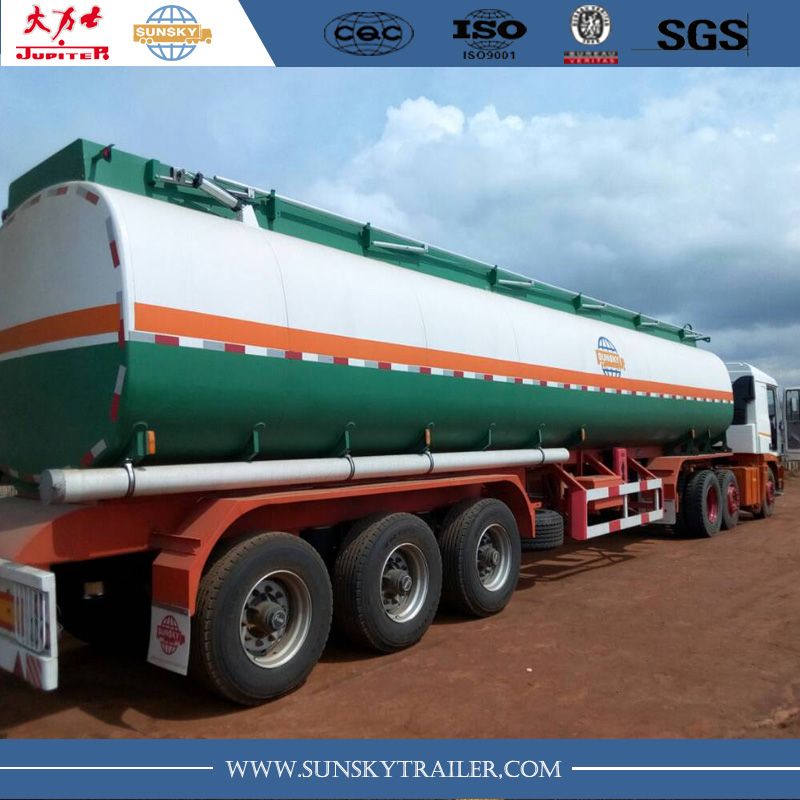 Remorque citerne - Xiamen Sunsky Trailer Co., Ltd - Semi-remorque à essence en acier au carbone 40 000L - Modèle SS9400GRY_0