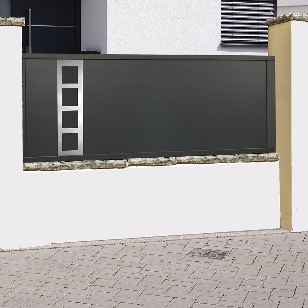 Rome - clôture en aluminium - 123 PVC alu - thermolaquage - design moderne et résistant_0