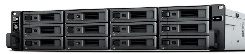 Synology RackStation RS2423+ serveur de stockage NAS Rack (2 U) Ethernet/LAN Noir, Gris V1780B_0