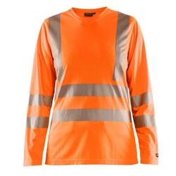 T shirt haute visibilité anti UV femme  orange fluo T.XL Blaklader - XL polyester 7330509645369_0