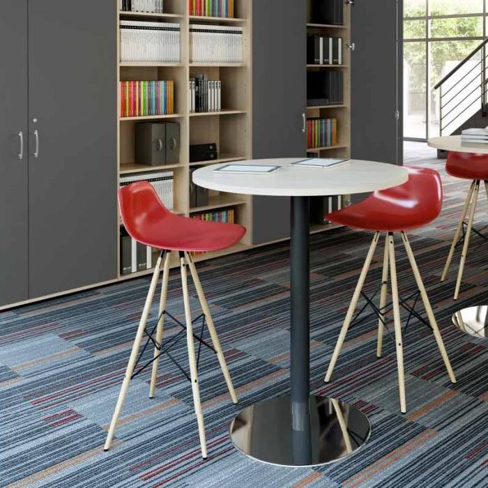 Table haute ronde pied central TACK MDD_0