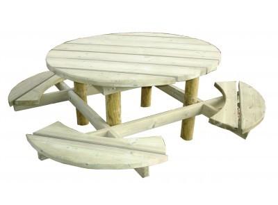 Tables pique-nique raisin de mars ronde ø 1,2 m_0