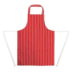 Whites Chefs Clothing Tablier bavette Whites rayé rouge et blanc - multi-matériau A532_0