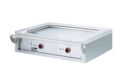 Teppanyaki gaz acier rectifié à poser - 120 x 70 x 2 cm - Diamond - Ref. TPG2-12/T - 2 zones de cuisson_0