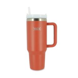 Yack - Gobelet Yack 1.2l Acier Inoxydable Terracotta Avec Couvercle Et Paille - 3256391035092_0