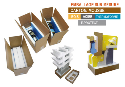 Calage mousse sur-mesure mousse de conditionnement