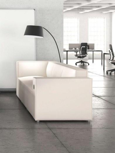 Canapé modulable 3 places PLANER avec électrification à gauche - Référence 8876 CM M - Accoudoir USB intégré_0