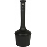 Cendrier sur pied pour extérieur - 10L - plastique résistant aux intempéries - couleur anthracite_0