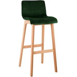 CLP Tabouret de bar Hover velours piètement 4 pieds Natura Vert - vert textile 327000_0