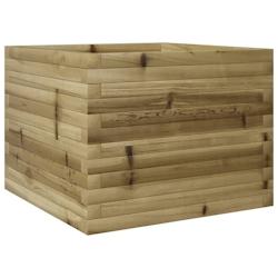 Helloshop26 - Jardinière bac lit surélevé plantes fleurs terrasse jardin 60 x 60 x 45,5 cm bois de pin imprégné marron 02_0037707 - 3000213939026_0