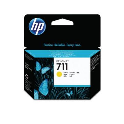 HP 711 Cartouche d'encre authentique  (CZ132A) - Jaune_0