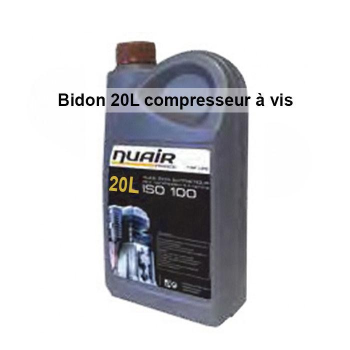 Huile synthétique pour compresseur à vis NUAIR - Bidon 20L - Réf. 11572939_0