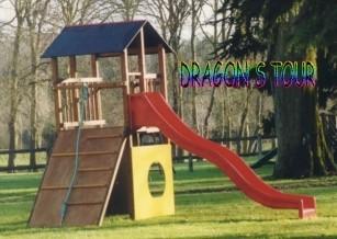 LE DRAGON'S TOUR - Structure aire de jeux - Fabrication Française - 3 à 8 ans_0