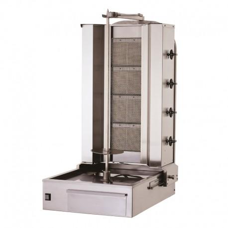 Machine à kebab shoarma vitrocéramique gaz avec 4 résistances - 40-60 kg - SK4G_0