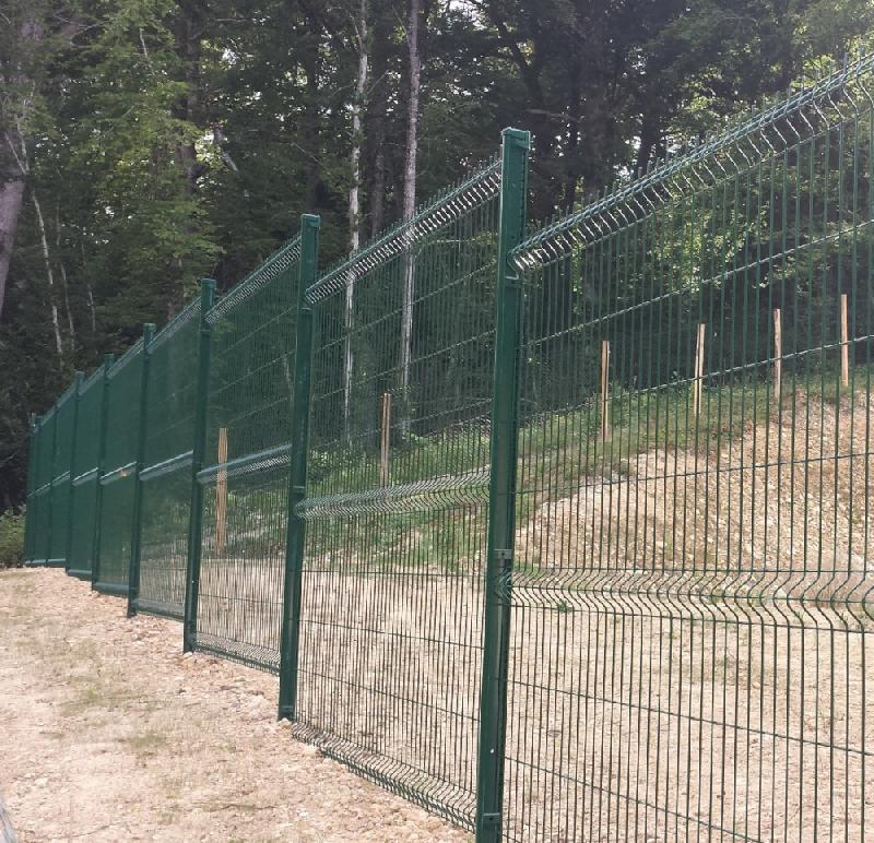 Panneau rigide H. 1,73 m x L. 2 m - fil 4 mm - vert - clôture métallique_0