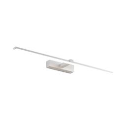 Papuq Applique murale LED 12 W 1200 lm, lumière chaude, blanc mat, 60 cm, idéale pour tableaux et miroirs. - blanc 8436613830956_0