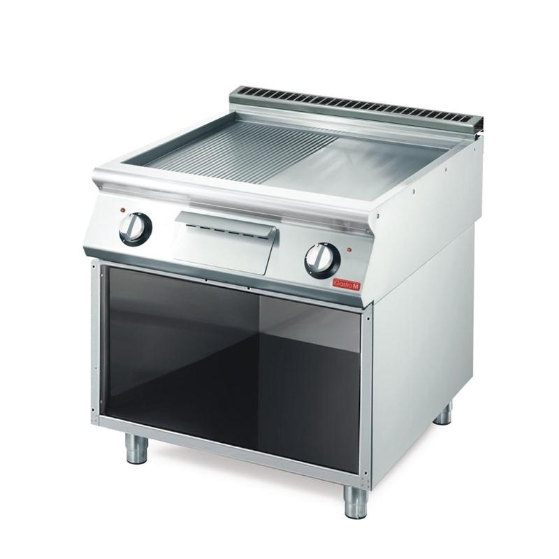 Plancha électrique GASTRO M 700 avec plaque demie lisse demie rainurée gm70/80ftres - GN103_0