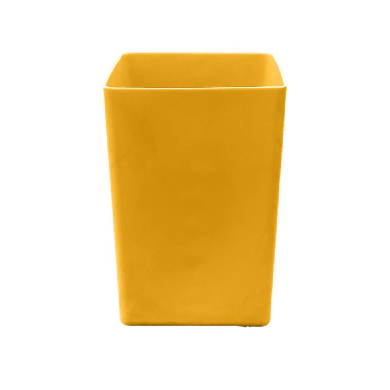 PLAST'UP ROTOMOULAGE Pot de fleur carré suerte 109l - JAUNEMANGUE - jaune plastique 0750122560592_0