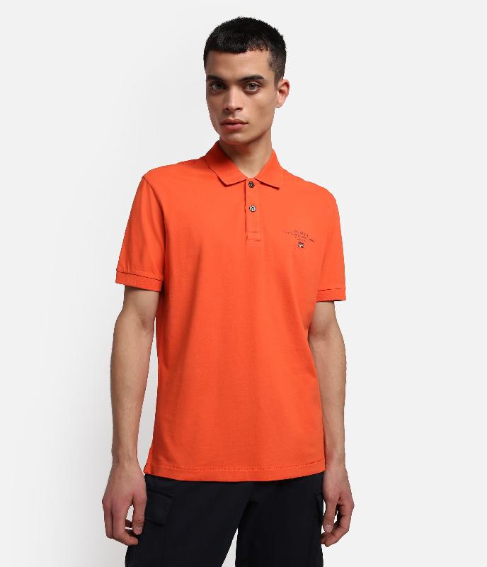 Polo Elbas - Napapijri - Réf : NP0A4GDL - 100% coton avec logo imprimé et brodé_0
