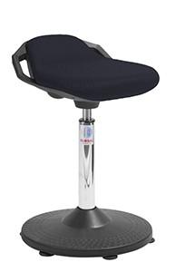 Siège ergonomique assis-debout professionnel - Space Trumpet - Tissu 3D noir - Marque Rolléco_0