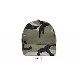 Sol's - Casquette 6 panneaux BUFFALO Camouflage Vert Taille Unique - Taille unique vert 3660731182573_0