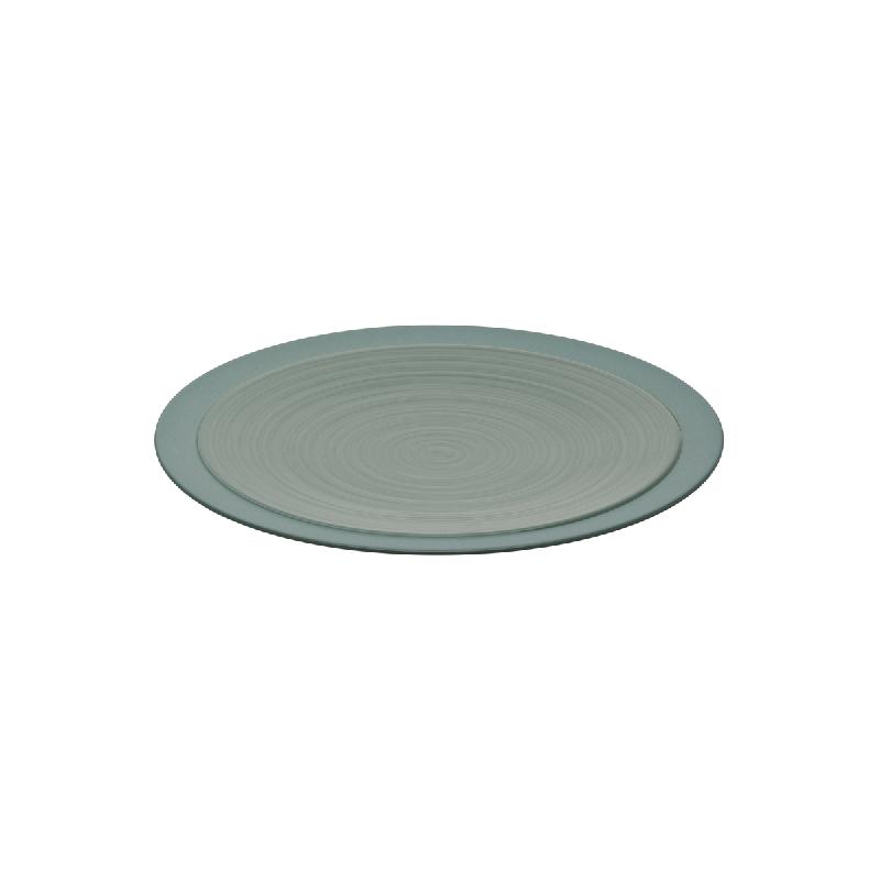 ASSIETTE PLATE ROND VERT GRÈS Ø 23 CM BAHIA DEGRENNE