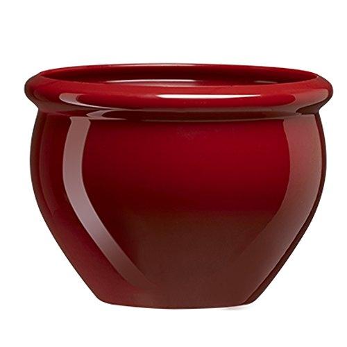 EMSA 508686 Siena Nobile - Bac à fleurs pour jardin en polypropylène rouge rubis - 32 cm, résistant au gel et aux UV_0