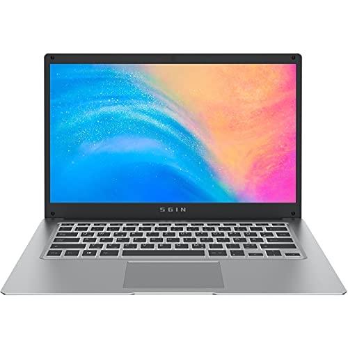 SGIN Ordinateur Portable 14,1 pouces - Intel Celeron N4020 - 4 Go DDR4 - 128 Go - Windows 10 Home - Ultraportable et léger_0