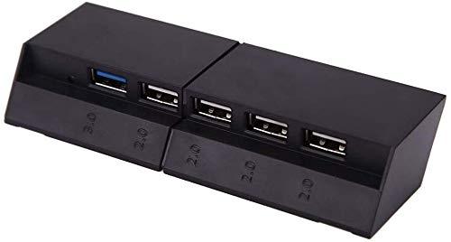 LESB - Hub USB 5 ports pour PS4 - 1 port USB 3.0 et 4 ports USB 2.0 - Design compact et adapté_0