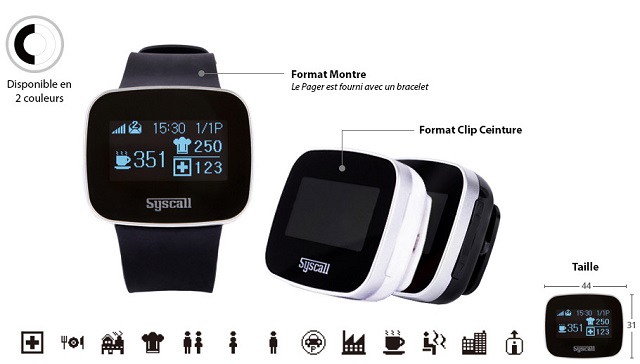 Alerte des équipiers mobiles - Système d'appel sans fil SB600 avec pager-montre intégré et fonctionnalités avancées_0