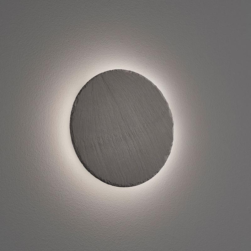 TRIO LIGHTING APPLIQUE LED RAVEN EN ARDOISE, RONDE