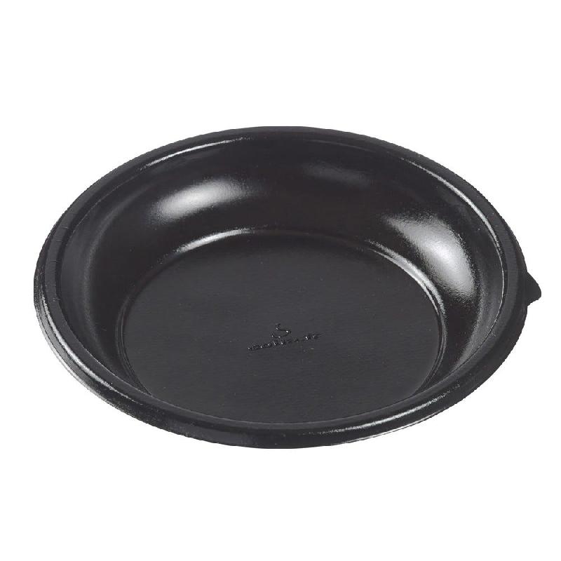 Assiette ronde Galaxie bagasse laminée noire Ø13cm - par 200_0