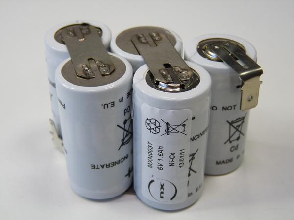 Batterie NiCd ABACX 6V 1.6Ah - Application BAES - Modèle 94071_0