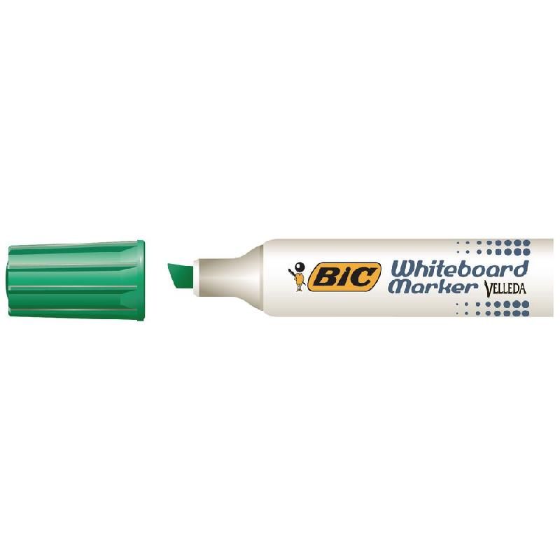 BIC MARQUEUR EFFAÇABLE BIC VELLEDA MÉTAL - 1781 - POINTE BISEAUTÉE - VERT (PRIX UNITAIRE)