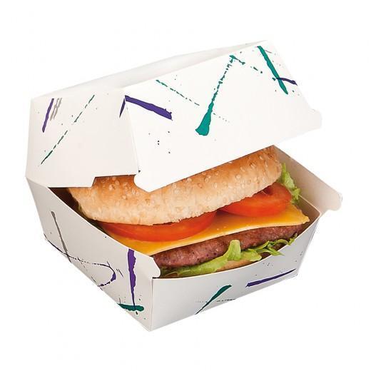 Boîte à hamburger personnalisée - 14x14 cm - Marquage de 1 à 4 couleurs_0