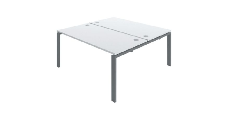 Bureau bench Astrolite blanc - 2 personnes_0