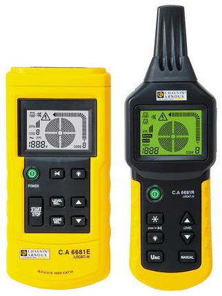 C.A 6681 LOCAT-N - Outil de détection et de localisation de câbles et conduits métalliques, avec émetteur et récepteur LCD_0