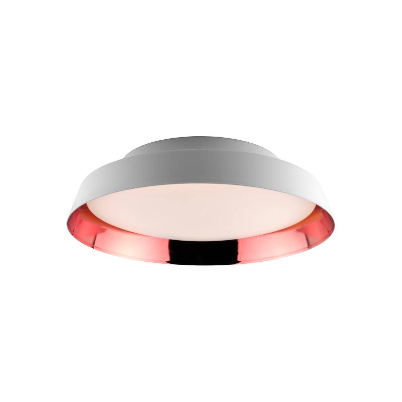CARPYEN PLAFONNIER LED BOOP! Ø37 CM BLANC/TERRACOTTA