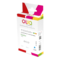 CARTOUCHE D'ENCRE REMANUFACTURÉE OWA - STANDARD - CYAN - POUR EPSON T0802