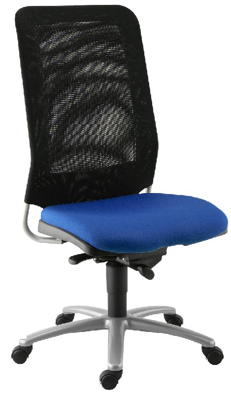CHAISE DE BUREAU DIAZ CONTACT SYNCHRONE PIÈTEMENT ALU ASSISE COLORIS BLEU - MANUTAN COLLECTIVITÉS