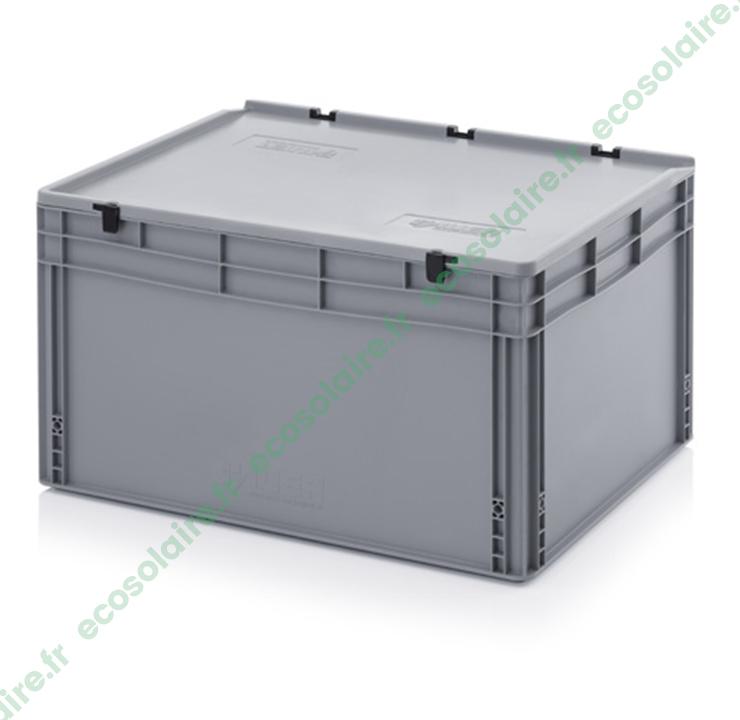 Coffre à batterie en polypropylène 800*600*435 mm - Sans aération - Résistant à la corrosion_0
