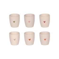 Coffret de 6 tasses Sangam 6,5 cm -  Beige Rond Porcelaine Table Passion 6.8x6.8 cm - beige porcelaine 3106232960925_0
