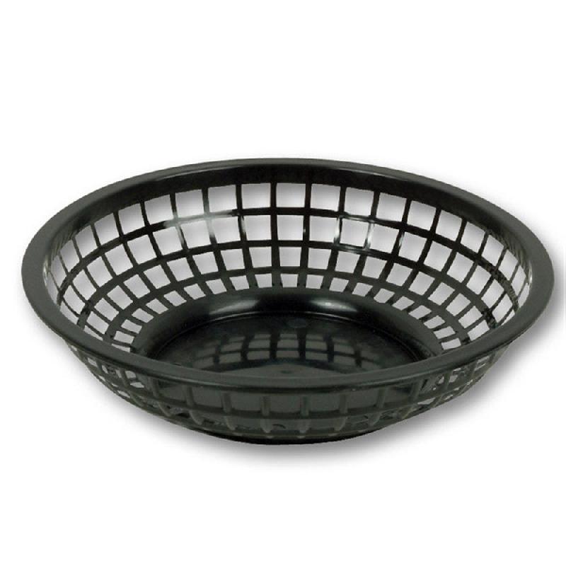 Corbeille ronde PP noir Ø20x5cm - par 12_0