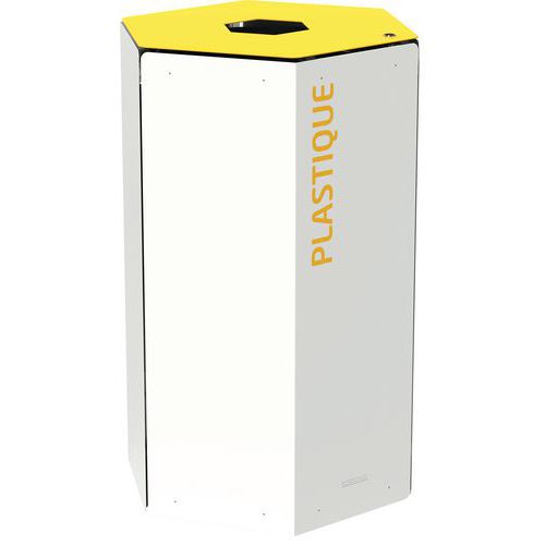 CORBEILLE TRI PLASTIQUE 50 LITRES - AVEC SERRURE - ROSSIGNOL PRO