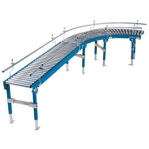COURBE DE CONVOYEUR TRS RLX ACIER - LARG 400MM - PAS 100MM - SOMEFI