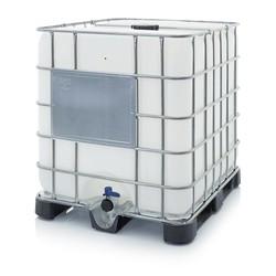 Cuve IBC de capacité 1000L avec homologation UN - résistant aux intempéries_0
